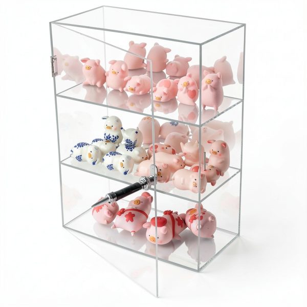 Acrylic Display Case DuvinDD Countertop Cabinet with Lock-1