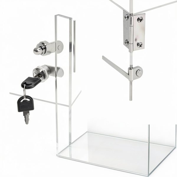 Acrylic Display Case DuvinDD Countertop Cabinet with Lock-2