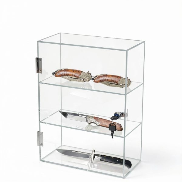 Acrylic Display Case DuvinDD Countertop Cabinet with Lock-5