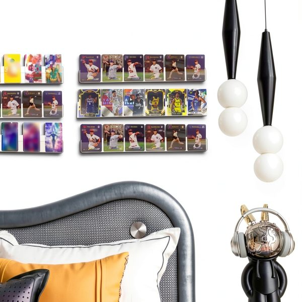 Enklogic PET WallMount Card Display Case 15 Shelf for 90 Sleeved Cards-6