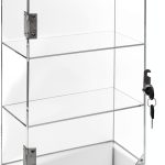 Locking Display Case Xzunk Acrylic Cabinet with Lock – 15.7×5.9×11.8in-0