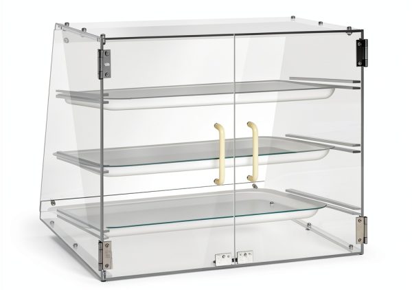 Pastry Display Case Wutfly 3 Tray Countertop PDC 3 21x17.75x16.5in-1