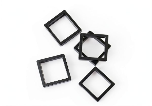 3D Floating Display Case EupHHonycs 60pcs Coin Frame Black ABS 2.8in-3