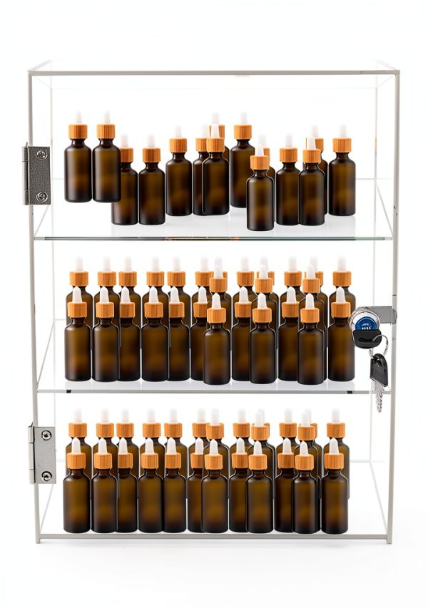 Acrylic Display Case DuvinDD Countertop Cabinet with Lock-4